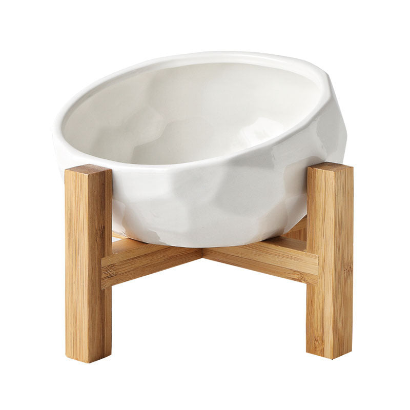 Oblique food bowl