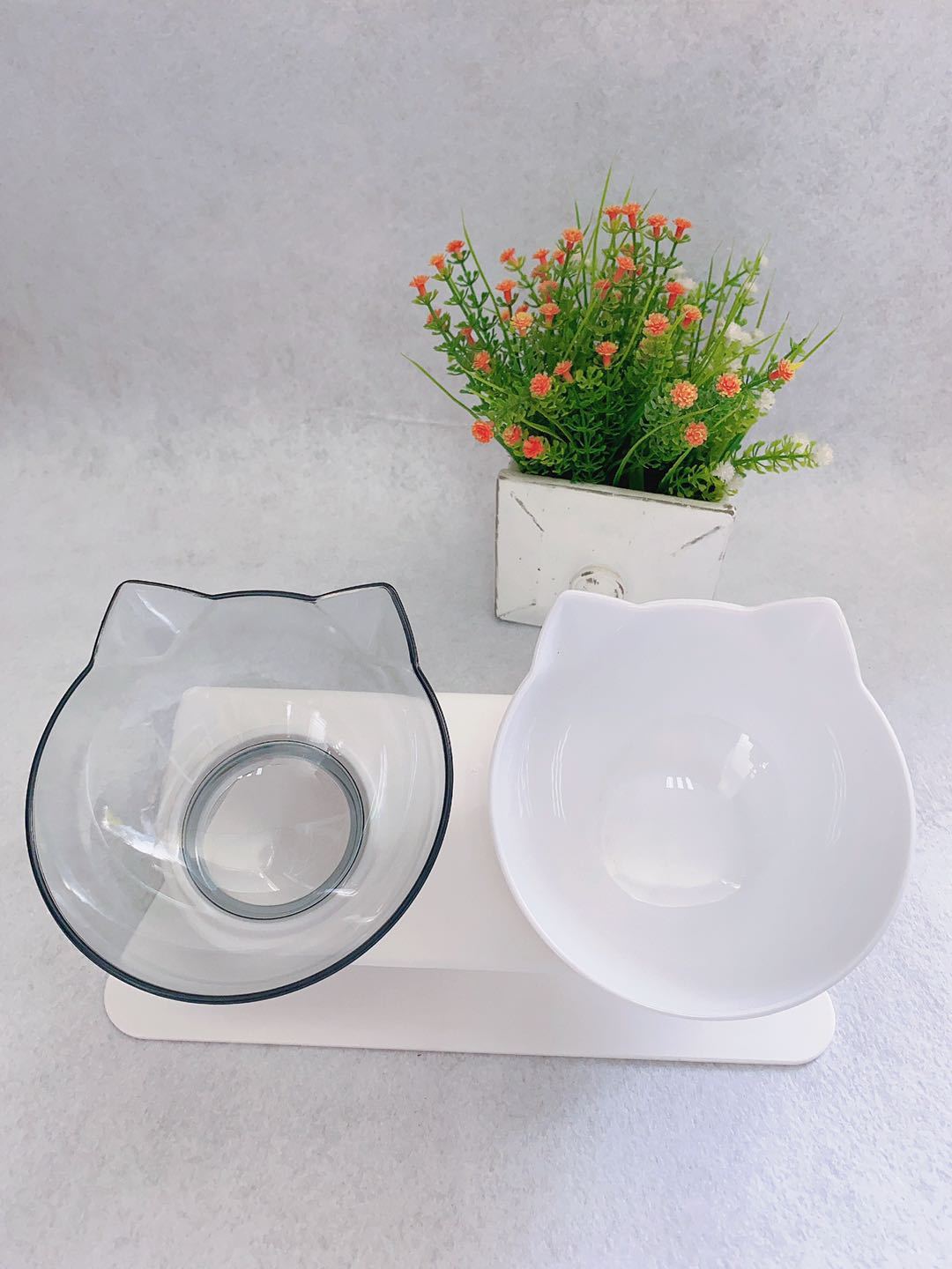 Non Slip double cat bowl