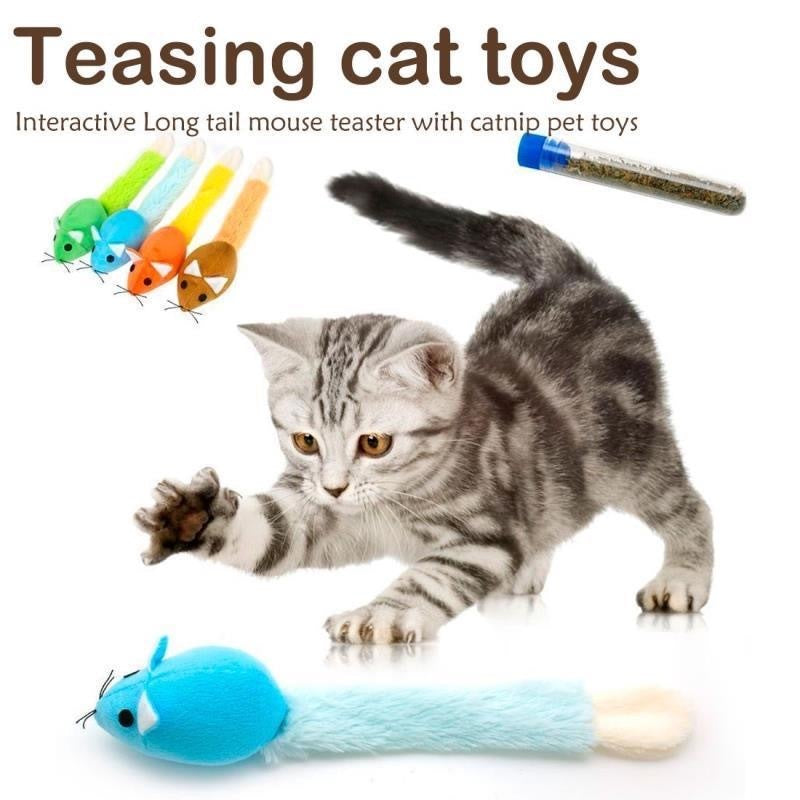 Long tail mouse toys