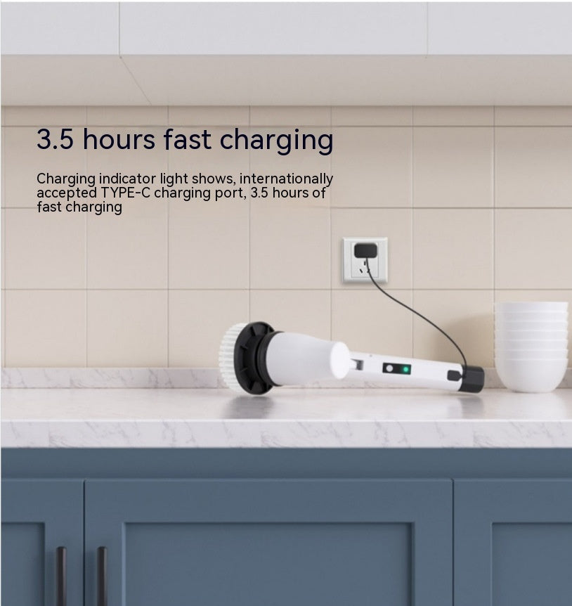 Wireless cleaning brush