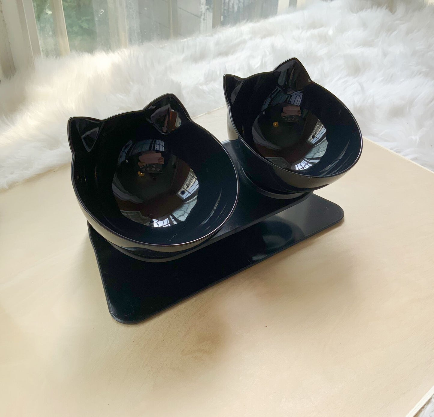 Non Slip double cat bowl