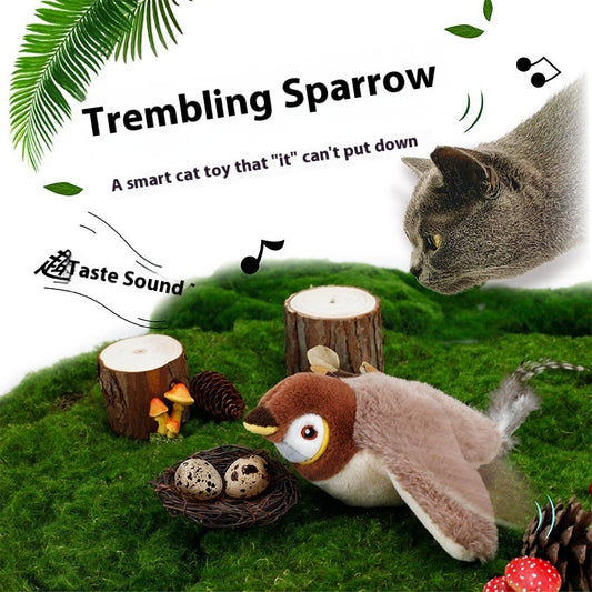 Rechargeable plush cat toy