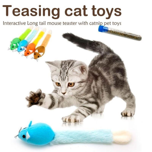 Long tail mouse toys
